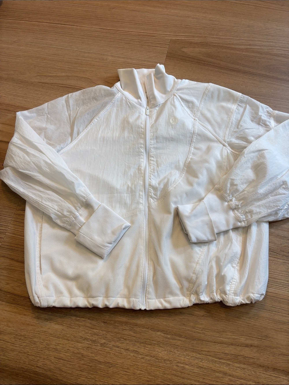 Lululemon White Lightweight Zip Jacket